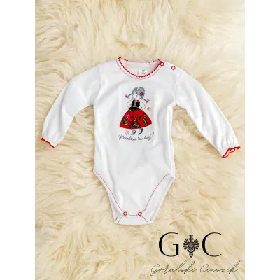 Body haftowane "Góralka, że hej" - długi rękaw