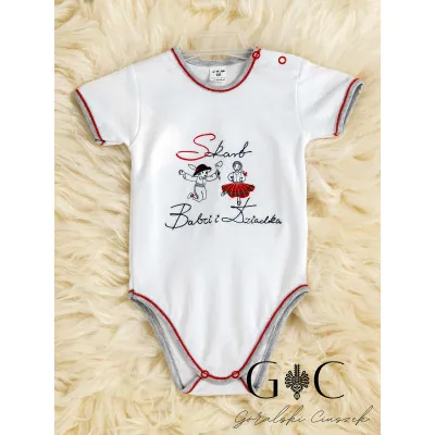 Body haftowane "'Skarb Babci I Dziadka" - krótki rękaw