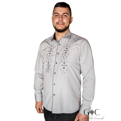 Koszula garniturowa z kołnierzykiem - 03