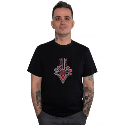 Koszulka męska z haftem - parzenica 02 - widok 1