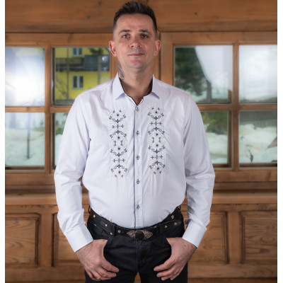 Koszula męska góralska z haftem folkowa