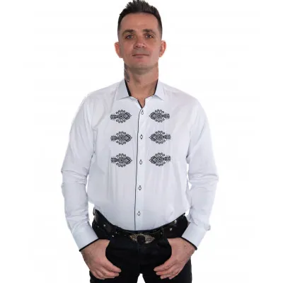 Męska koszula góralska haftowana folkowa z haftem - widok 1