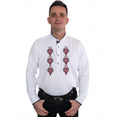 Koszula garniturowa ze stójką - 04 - widok 1