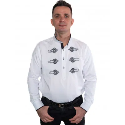 Koszula garniturowa ze stójką - 06 - widok 1