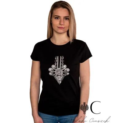 Koszulka damska z haftem - parzenica 02 - widok 1