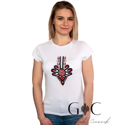 Koszulka damska z haftem - parzenica 03 - widok 1