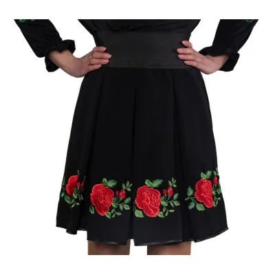 Spódnica haftowana krótka- 01 - widok 1