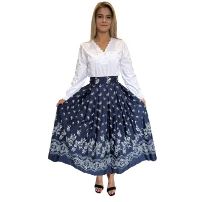 Spódnica góralska farbanica folkowa długa - 01 - widok 1