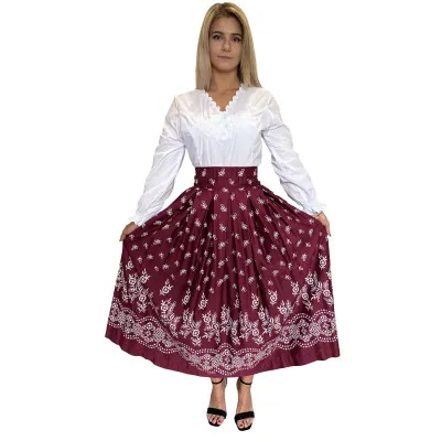 Spódnica góralska farbanica folkowa długa - 03 - widok 1