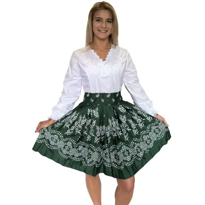 Spódnica góralska farbanica folkowa krótka - 02 - widok 1