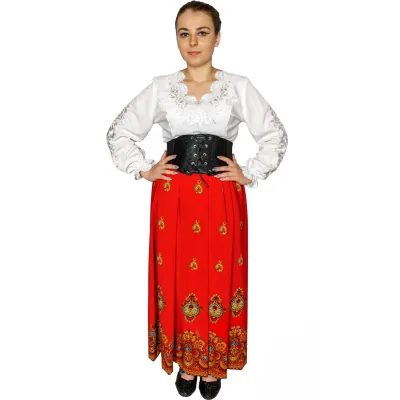 Spódnica góralska maxi - 06 - widok 1