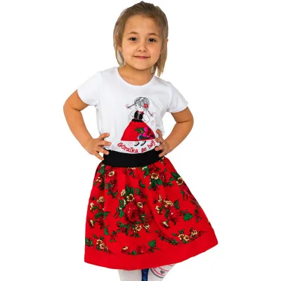 Spódniczka w kwiaty - 03 - widok 1