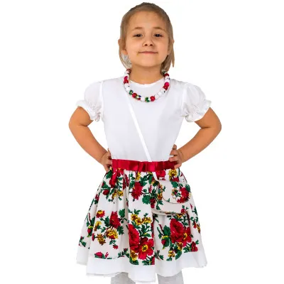 Sukienka - kwiecista spódnica 02 - widok 1