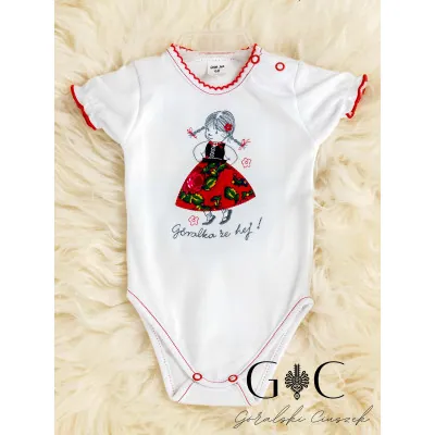 Body haftowane "Góralka, że hej" - krótki rękaw 1