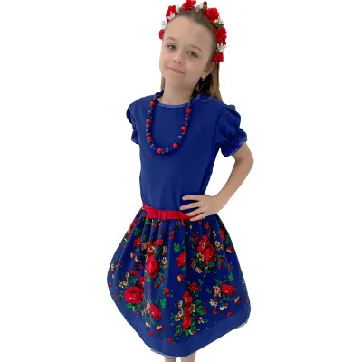 Sukienka - kwiecista spódnica 06 - widok 1