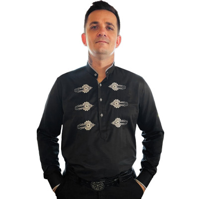 Koszula garniturowa ze stójką - 10