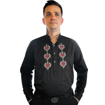 Koszula garniturowa ze stójką - 09