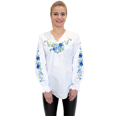 Koszula damska biała góralska regionalna haftowana 02