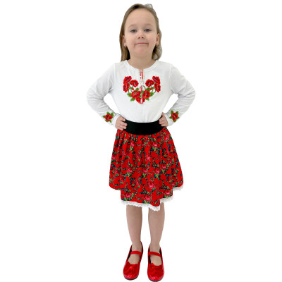 Komplet bluzeczka haftowana i spódniczka góralska- 14