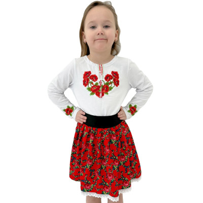 Komplet bluzeczka haftowana i spódniczka góralska- 14