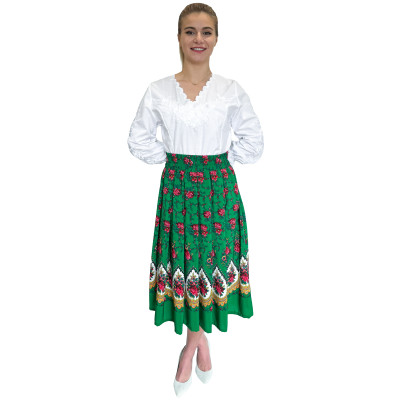 Spódnica góralska zielona szpic 7/8 - 13