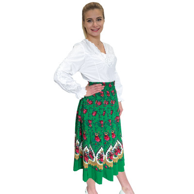 Spódnica góralska zielona szpic 7/8 - 13