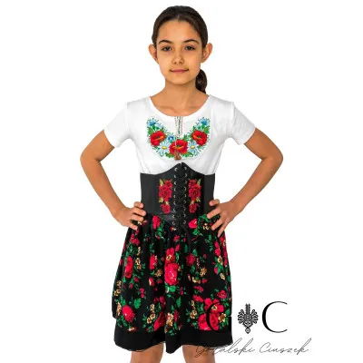 Komplet dziewczęcy z pasem- 02 - widok 1